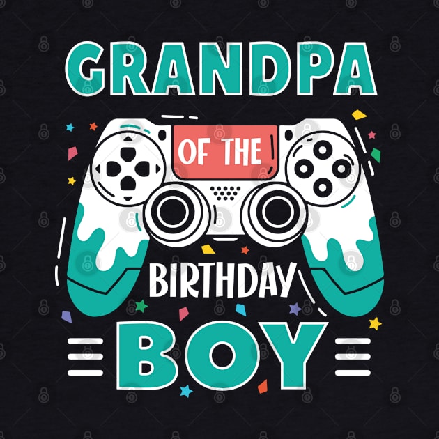 grandpa Of The Birthday Boy Video Game B-day Gift For Boys Kids by tearbytea